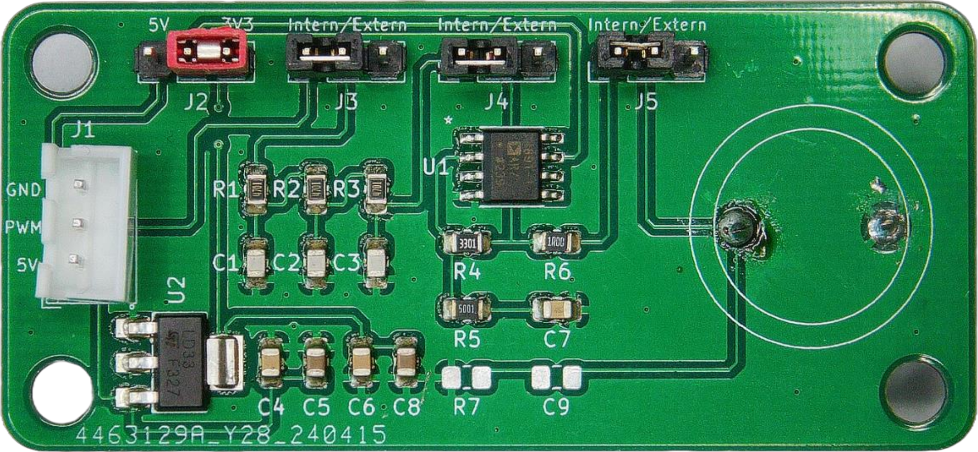 UEB_V1 PCB with Components