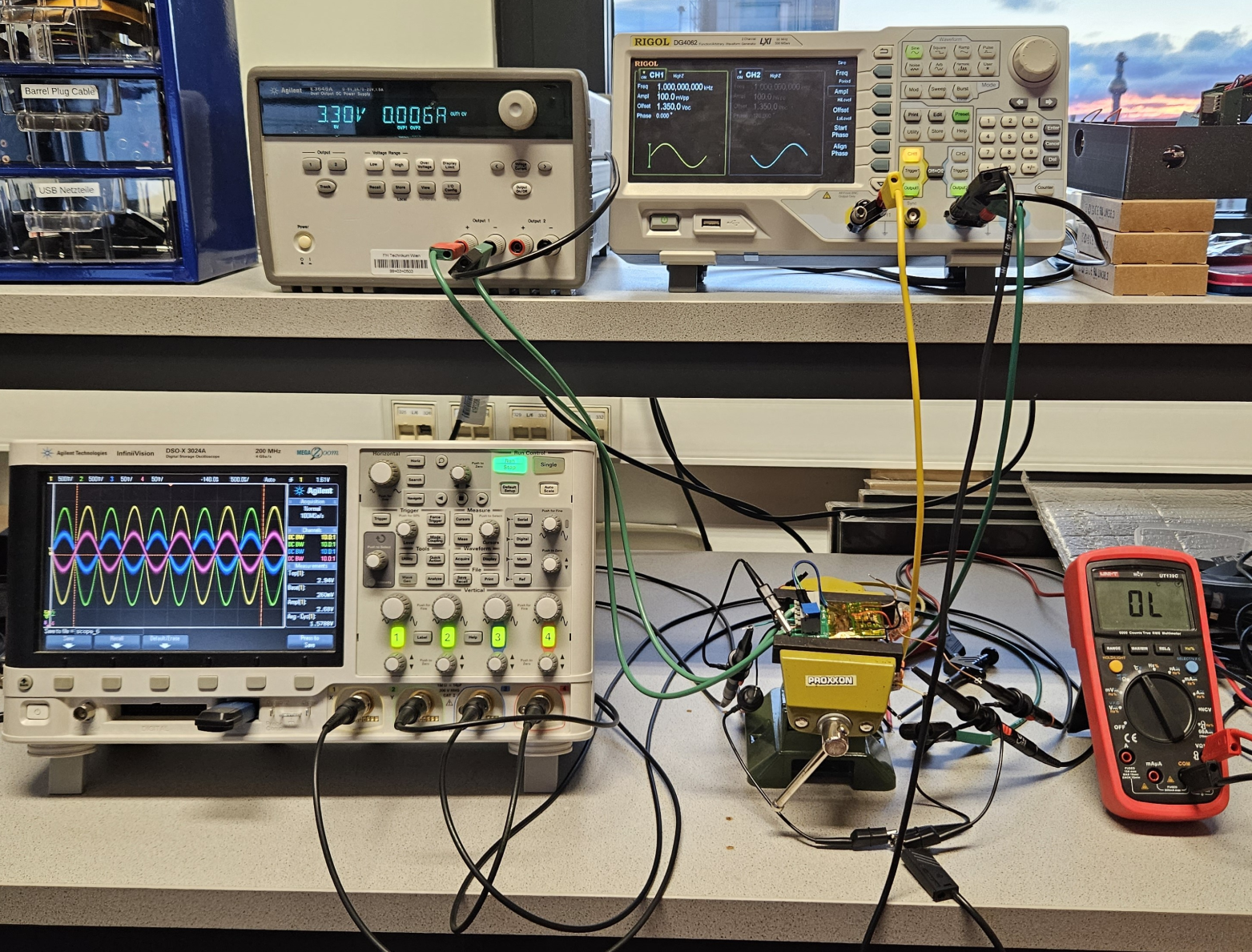 OpAmp test setup